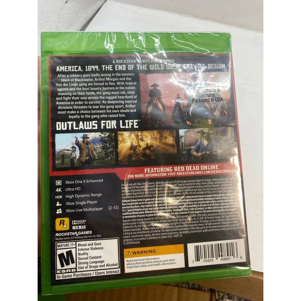 (SEALED) READ Red Dead Redemption 2 - Microsoft Xbox One NEW